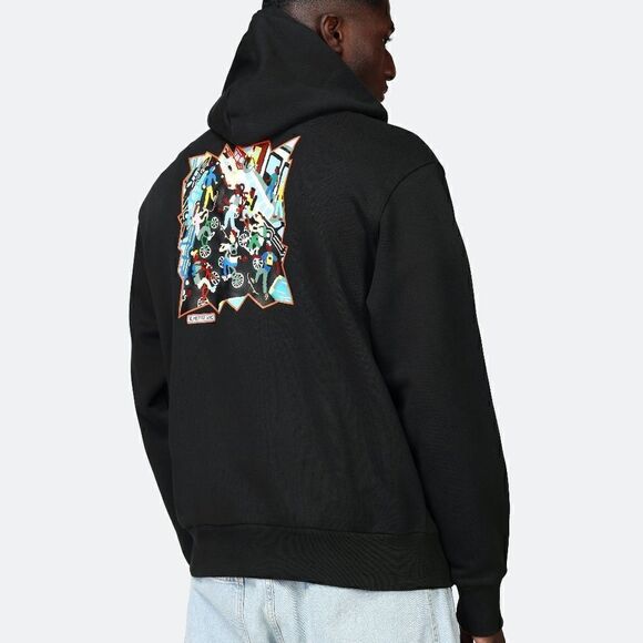 Adidas Mettz Mobbing Hoodie Skateboarding Artist Men's S Black HM9358 Painting - Picture 17 of 17